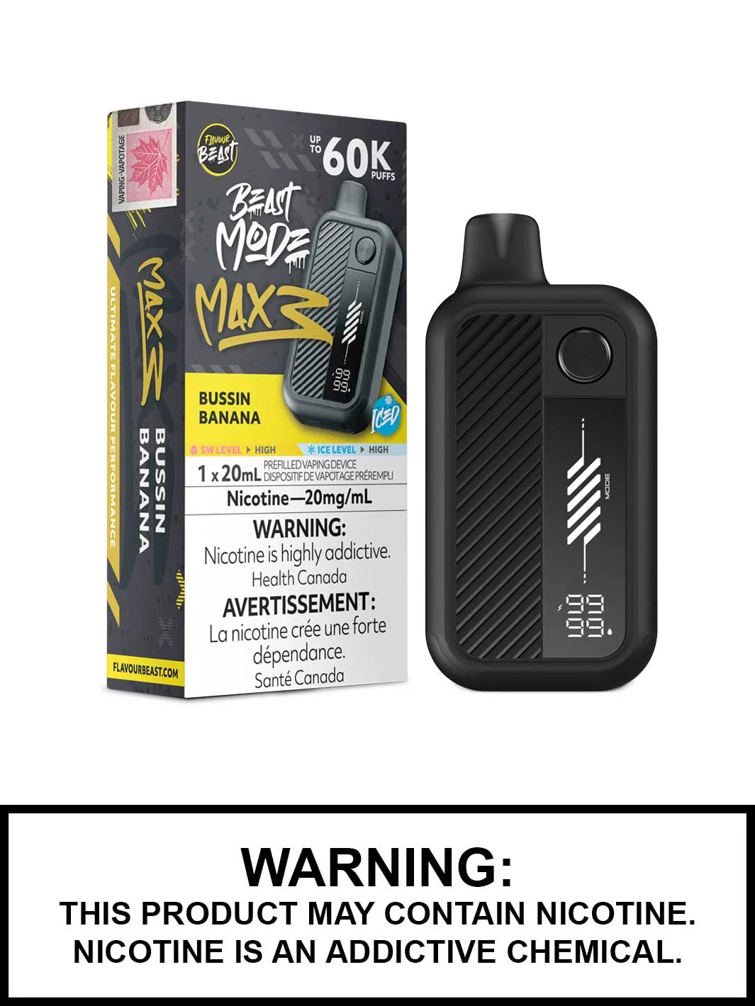 FLAVOUR BEAST BEAST MODE MAX 3 60K PUFFS [ON]