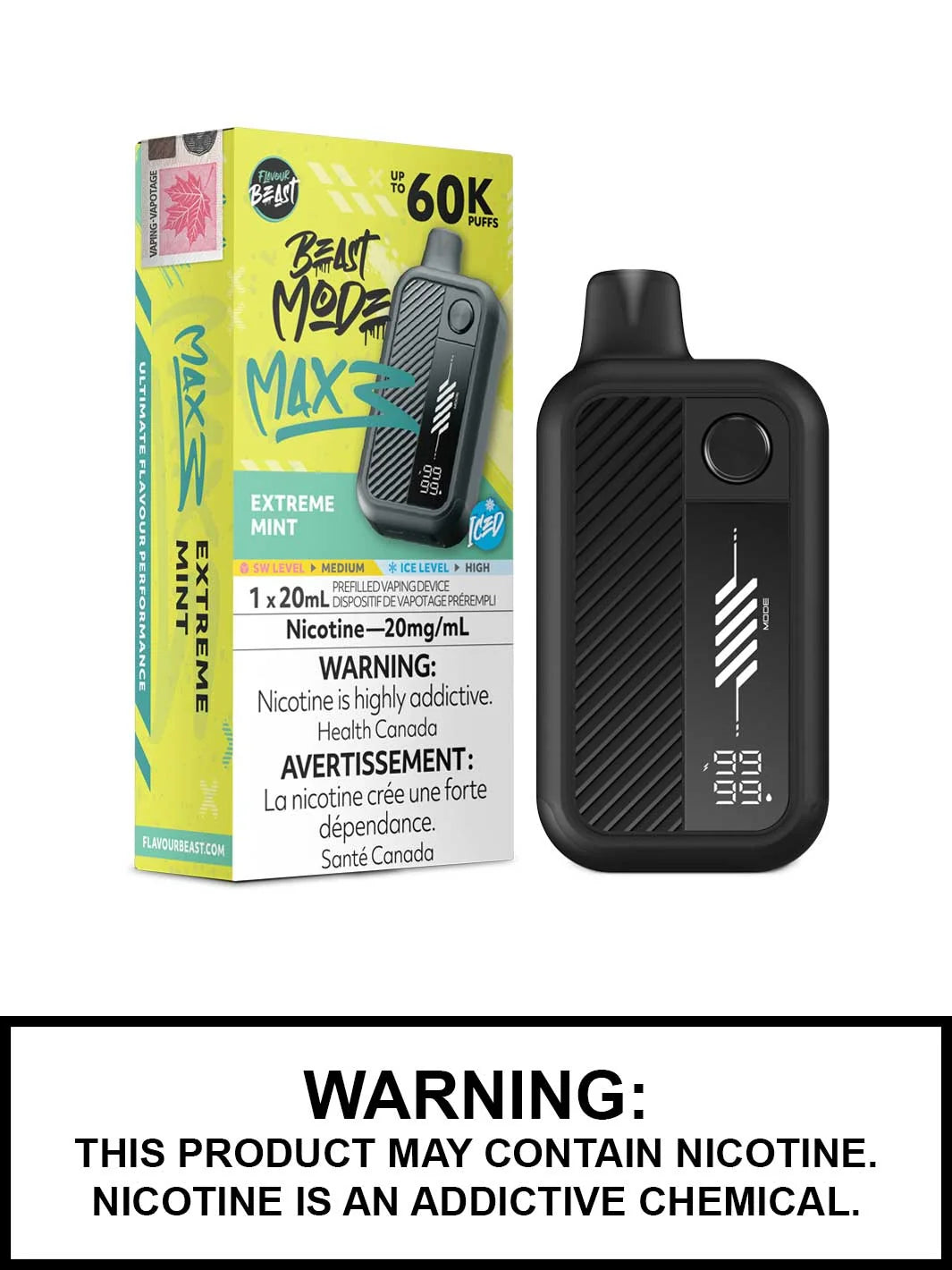 FLAVOUR BEAST BEAST MODE MAX 3 60K PUFFS [ON]