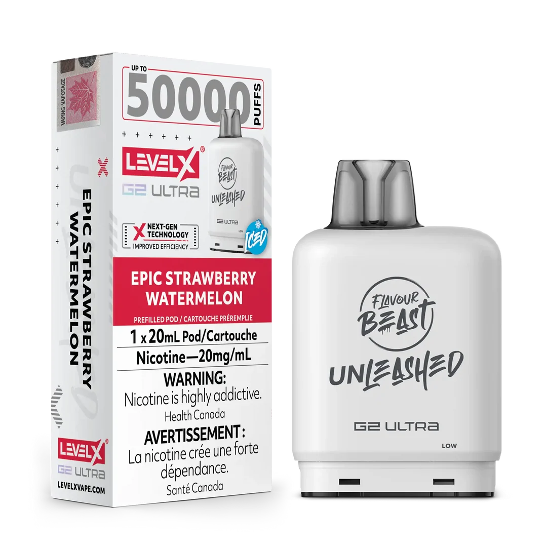 FLAVOUR BEAST LEVEL X G2 ULTRA 50K PUFF PODS [ON]
