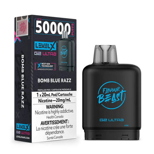 FLAVOUR BEAST LEVEL X G2 ULTRA 50K PUFF PODS [ON]