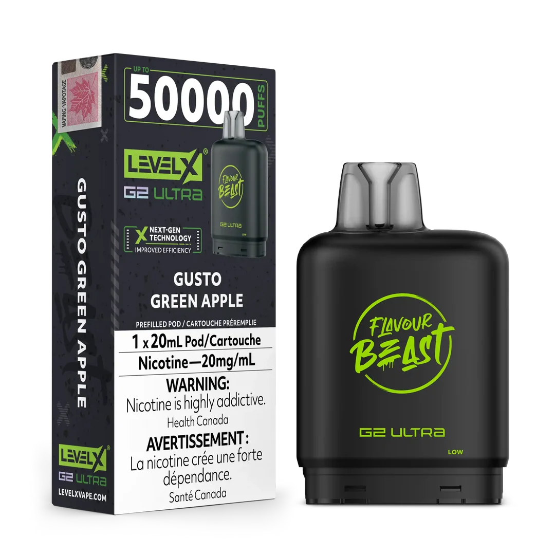 FLAVOUR BEAST LEVEL X G2 ULTRA 50K PUFF PODS [ON]