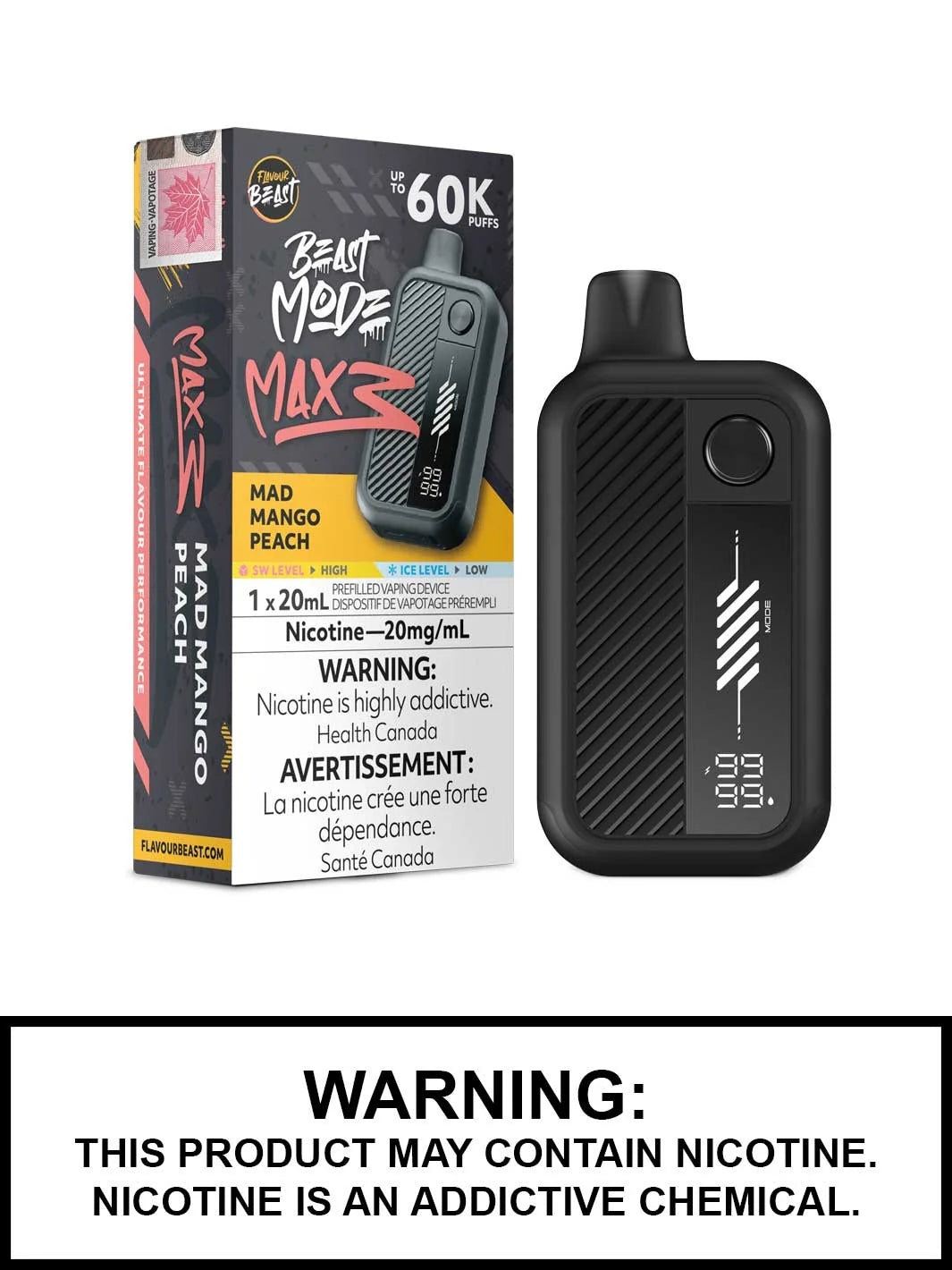 FLAVOUR BEAST BEAST MODE MAX 3 60K PUFFS [ON]
