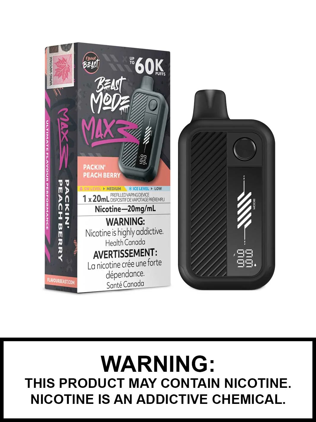 FLAVOUR BEAST BEAST MODE MAX 3 60K PUFFS [ON]