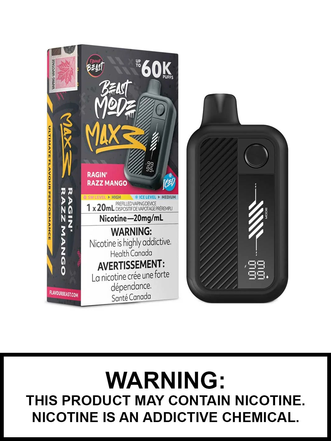 FLAVOUR BEAST BEAST MODE MAX 3 60K PUFFS [ON]