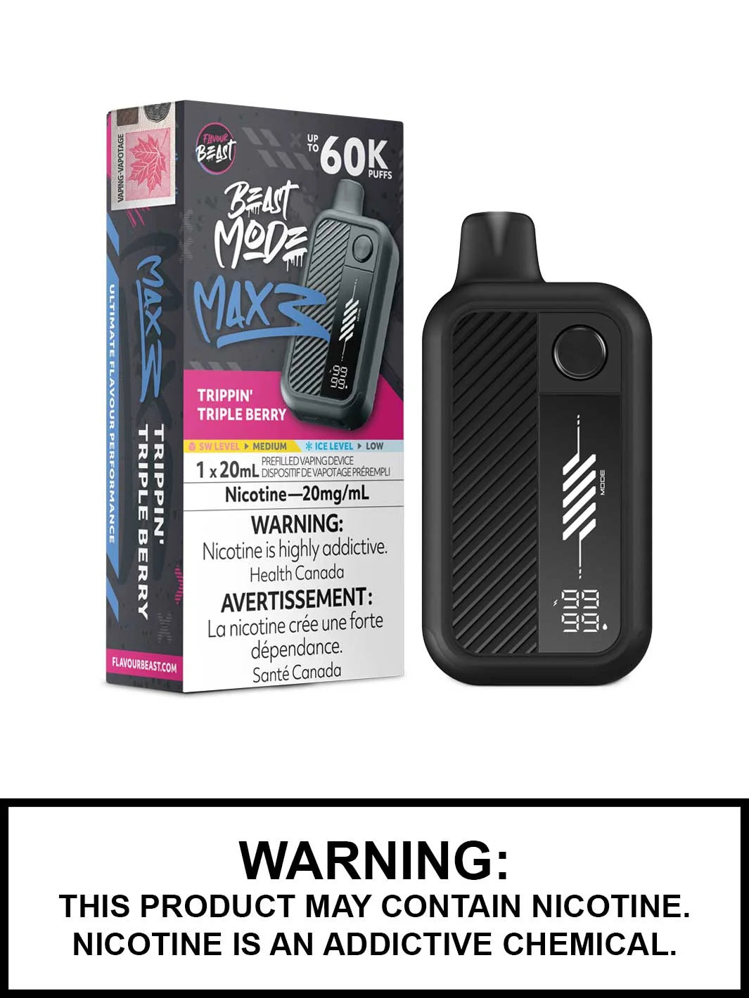 FLAVOUR BEAST BEAST MODE MAX 3 60K PUFFS [ON]