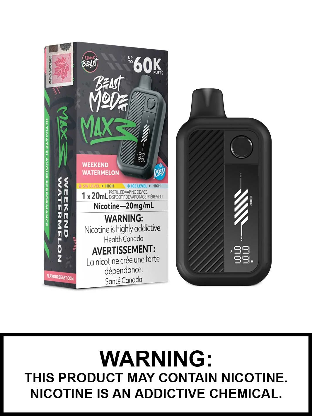 FLAVOUR BEAST BEAST MODE MAX 3 60K PUFFS [ON]